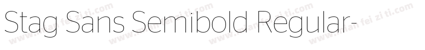 Stag Sans Semibold Regular字体转换